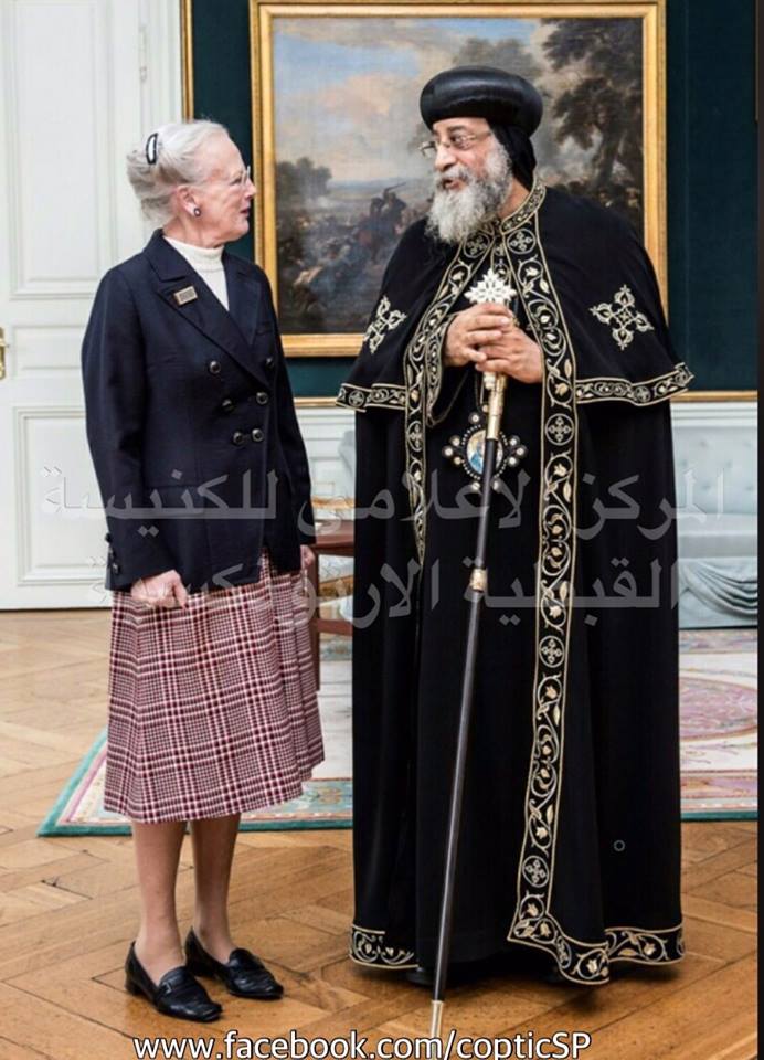 Queen of Denmark receives Pope Tawadros II
