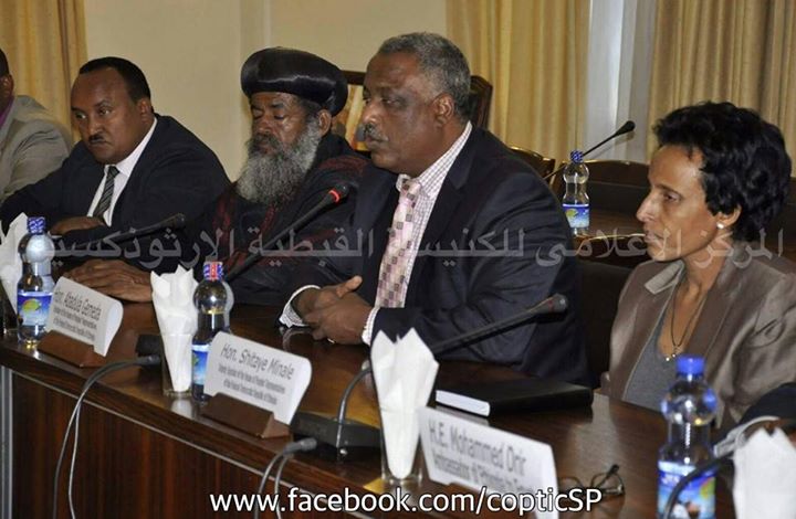 Pope Tawadros meets with president of Ethiopian Parliament