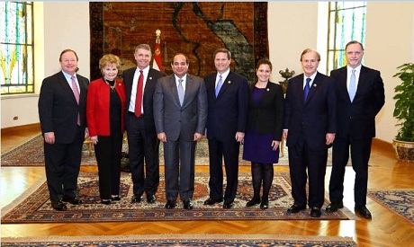 Egypt's Sisi talks counter-terrorism efforts, military relations with US congressional delegation