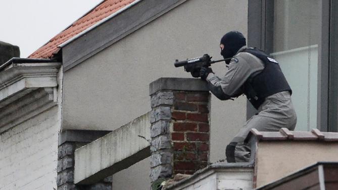 Islamic State group flag found at Brussels shoot-out scene: Prosecutor