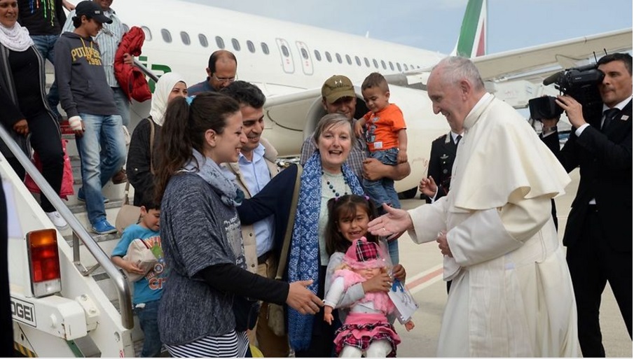 Pope's refugee families settle into Roman life