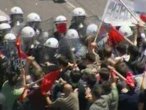 Protesters confront Greek police