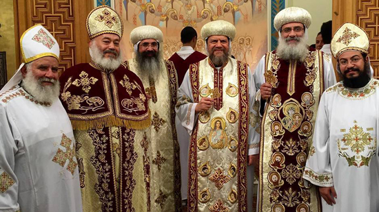 Coptic Bishop of Los Angeles promotes priest and 7 deacons