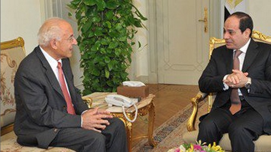 Sisi meets with Farouk El Baz
