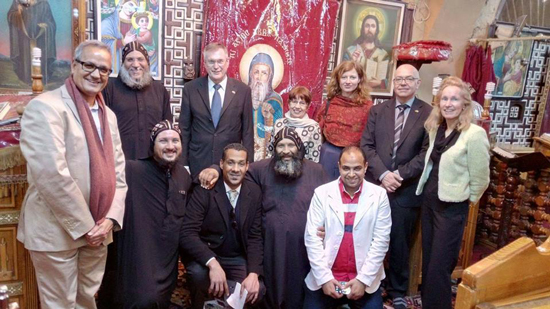 A delegation of the German Parliament visits St. Pachomius monastery