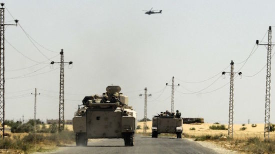 Egypt’s army says killed 18 terrorists, arrested 37 suspects in North Sinai