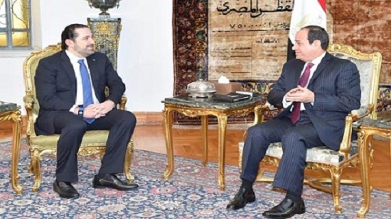 Sisi meets Lebanon premier Saad Hariri in Cairo