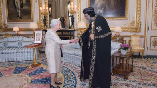 Queen Elizabeth receives Pope Tawadros