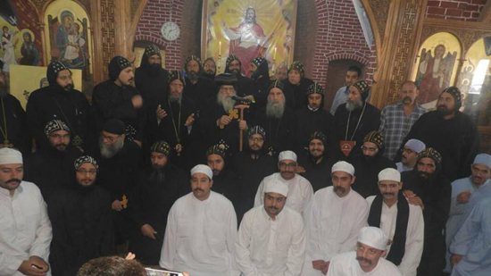 Bishop Bachomious ordains 2 new monks at St. Macarius monastery
