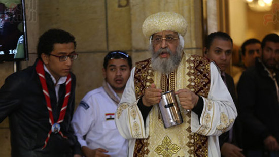 Pope Tawadros celebrates the 40 days anniversary of Palm Sunday martyrs