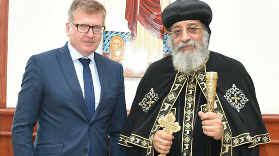 Pope Tawadros received EU ambassador in Egypt