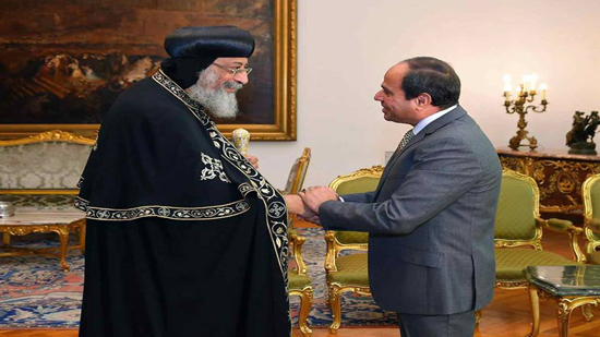 Pope Tawadros congratulates the President on Eid al-Adha