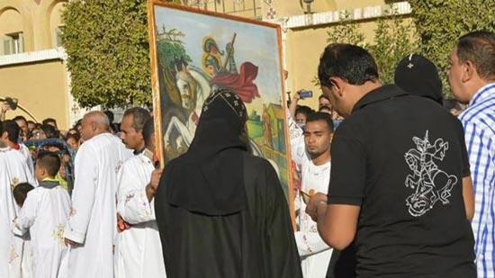 Copts celebrate St. Geroge feast in his monastery in Rizeigat