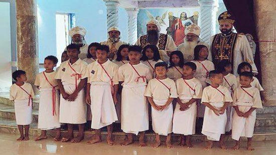 Coptic Church baptizes 17 Thai people