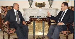 Mubarak and Saleh hold Cairo talks 