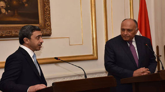 Egypts Sisi and FM Shoukry hold broad talks with UAE foreign minister in Cairo
