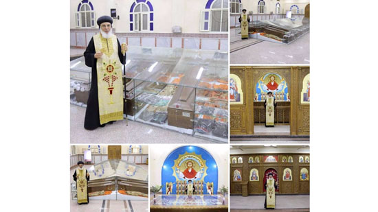 Bishop of Samalout opens a shrine for the belongings of the martyrs of Libya