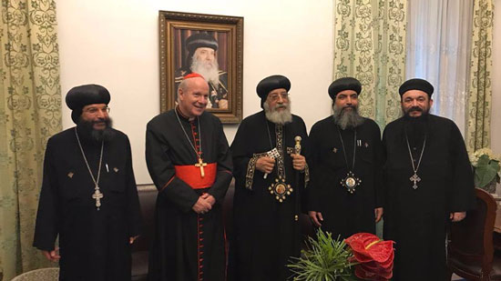 Pope Tawadros meets with Archbishop of the Catholic Church of Austria