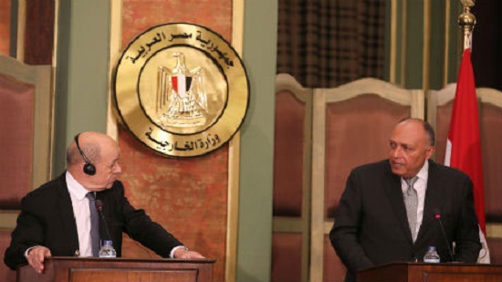 Egypts Foreign Minister discusses latest developments in Libya with French counterpart