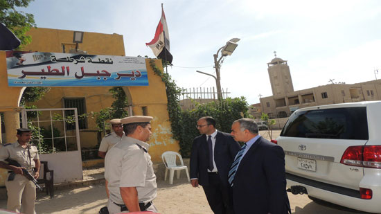 Director of security of Minya inspects security at St. Mary Monastery