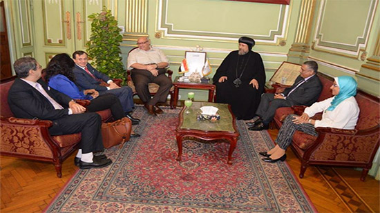 Presidents of the Coptic and Italian Cultural Centers visit Ain Shams University