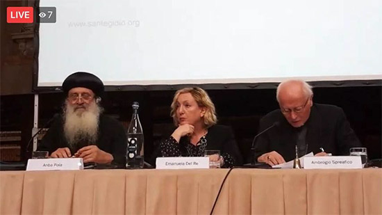 Coptic Church participates in the Bridges of Peace Conference in Italy