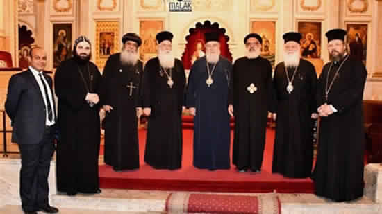 Greek Church delegation reaches St. Mina Monastery in Mariout