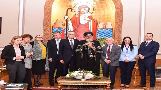 Pope Tawadros receives the EU s envoy for freedom of religion and belief