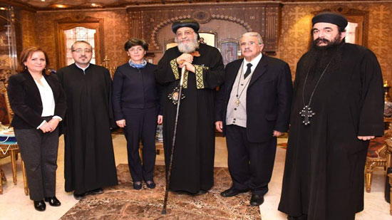 Pope Tawadros receives Secretary-General of the Middle East Council of Churches