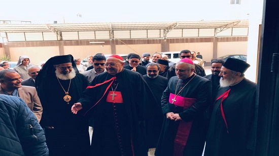 Cardinal Leonardo Sandri arrives in Minya