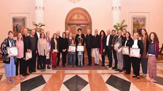 Pope Tawadros receives delegation from the German Evangelical Church