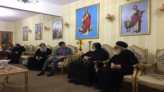 Consul of Spain visits the monastery of St. Mina in Mariot