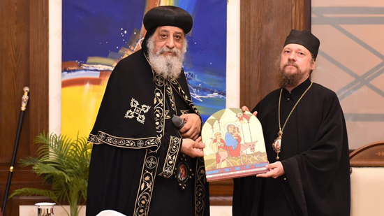 Pope receives the Committee of Relations between the Coptic and Russian Churches