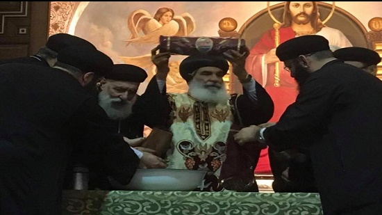 Bishop of Menofia celebrates the feast of St. Sarabamoun