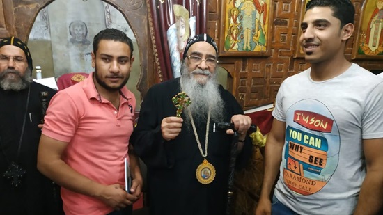 Bishops Abram and Salib preside over the celebration of Martyrs of Fayoum