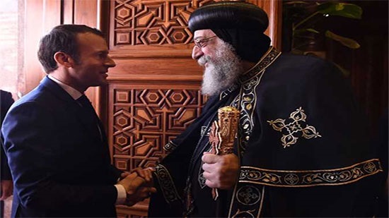 Pope Tawadros meets with French President in Paris