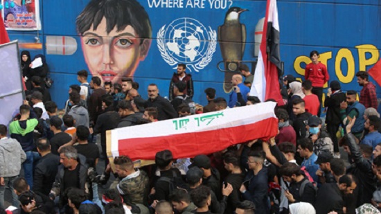 Iraqis mourn protest dead ahead of parliament session
