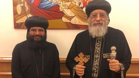 Pope Tawadros receives Bishop Illarion of the Red Sea

