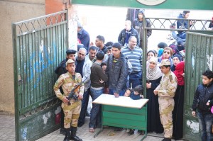 Military arrests seven during referendum