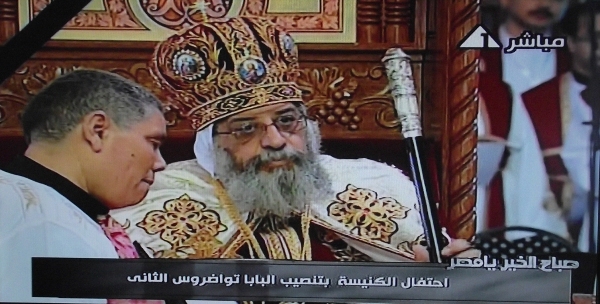 Pope Tawadros II calls upon Coptic movements to choose 'peaceful struggle'