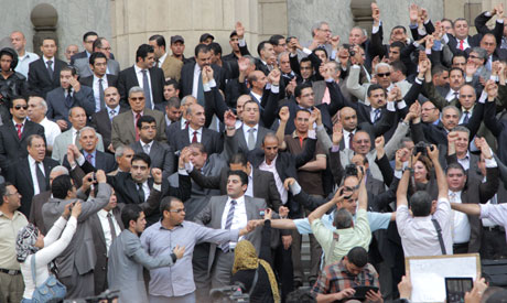 Egypt judges rally against Islamist-backed judicial authority bill