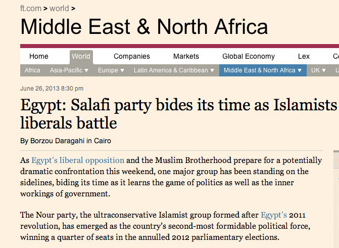 Egypt: Salafi party bides its time as Islamists and liberals battle