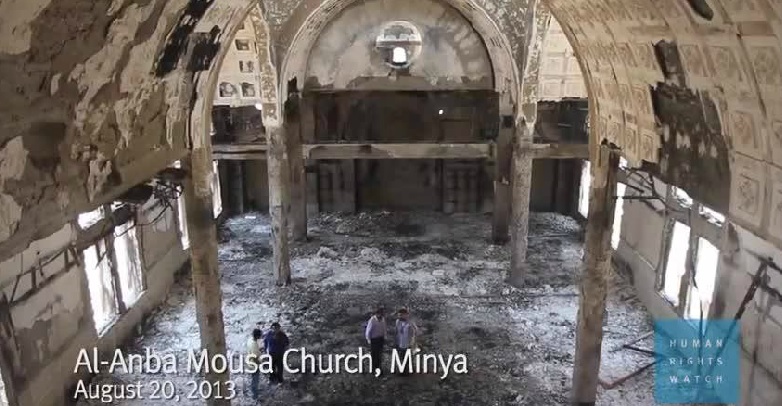 Human Rights Watch Releases A Documentary About the Burned Churches in Egypt